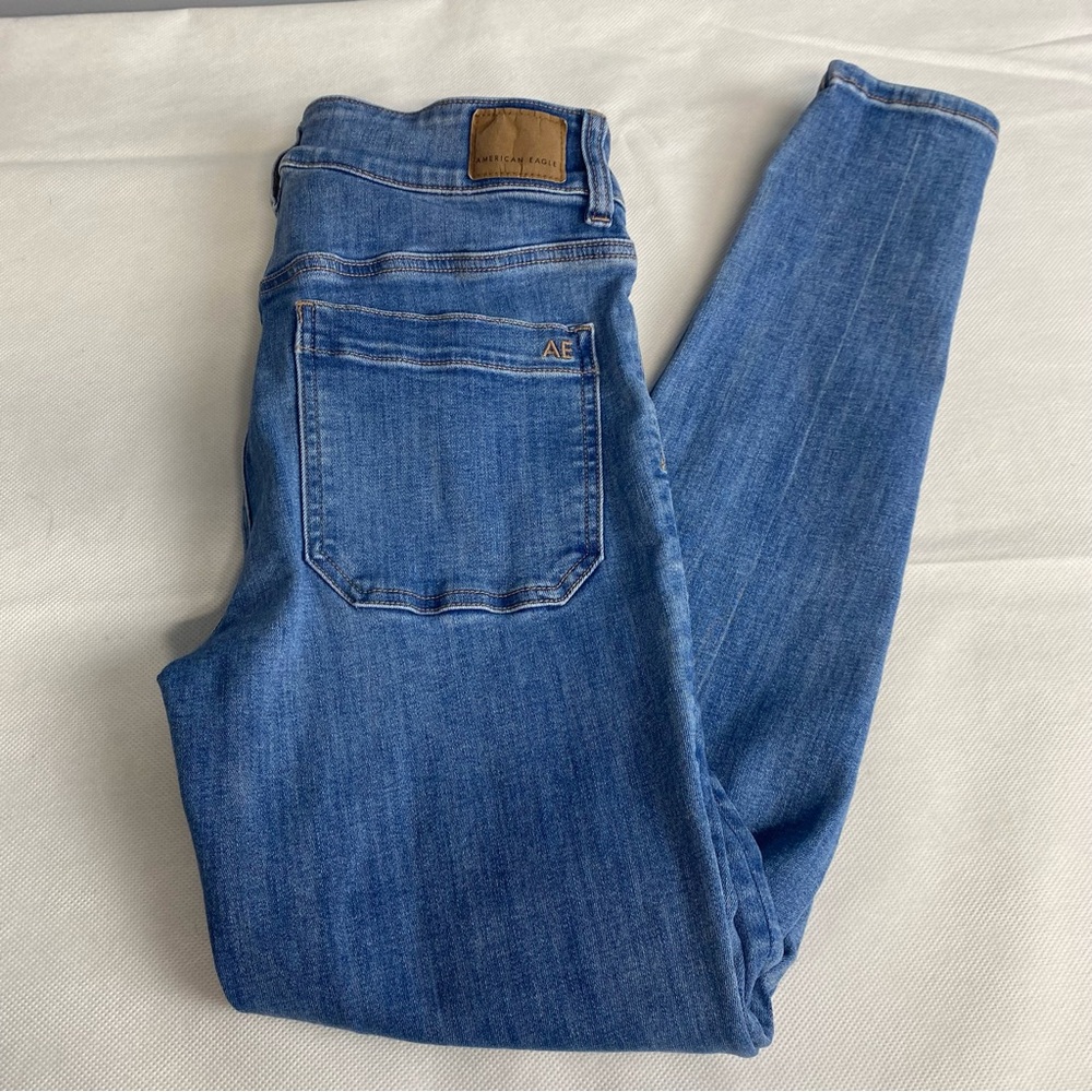 American Eagle Jeans Sz 6 Next Level Stretch High-Waisted Jegging Skinny - Picture 16 of 16